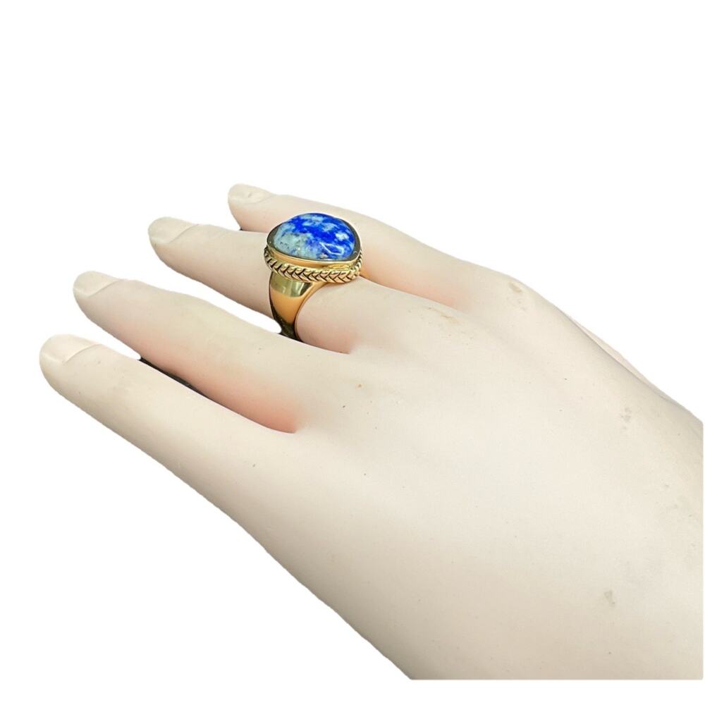 Barse Lapis Teardrop Ring-Bronze- 6- NWT - Picture 5 of 7
